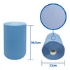 A product image showing a roll of blue cleaning cloths with dimensions indicated. Produktbild-Vorschau
