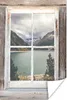 MuchoWow® Poster Durchschaubar - Holz - Berge 120x180 cm - Produktbild-Vorschau 1