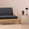 sweeek -  2-Sitzer Sitzbank mit Stoffbezug und Holzbeinen - Produktbild-Vorschau 4
