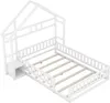 Traumhaftes Kinderbett mit Sicherheitsgitter & Haus-Design, Produktbild-Vorschau 12