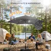 FCH Sonnenschirm 266cm mit Solar-LED-Beleuchtung,9ft Produktbild-Vorschau 10