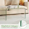 Table basse en verre COSTWAY, table d'appoint en forme de Voir les images du produit 6