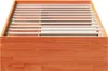 Tagesbett ohne Matratze Wachsbraun 100x200 cm Massivholz Produktbild-Vorschau 4