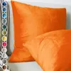 Lionmood Premium Samt Kissenbezug Orange 50x50cm -1er- Produktbild-Vorschau 1