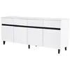 Merax Sideboard brillant, commode avec 4 tiroirs, 2 portes Voir les images du produit 7