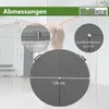 Pole Dance Matte 5 cm Ø 120cm grau Tanzstangenmatte Matte Produktbild-Vorschau 4