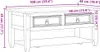 vidaXL Couchtisch mit Schubladen Corona 100x48x45 cm Produktbild-Vorschau 6