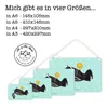Mr. & Mrs. Panda holzbild Stinktier Ball DIN A4 - Türkis Produktbild-Vorschau 5