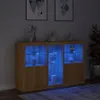 vidaXL Sideboard avec lampes LED Chêne Sonoma 162x37x100 cm Voir les images du produit 5