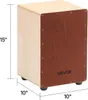 VEVOR Cajon, box buben, s vnitřními snare dráty, kompaktní Náhled obrázku produktu 10