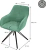 ML-Design Esszimmerstuhl drehbar, Grün, aus Textil Webstoff Produktbild-Vorschau 7