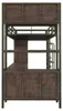 STILVORA Hochbett 90x200cm mit Schreibtisch und Produktbild-Vorschau 5