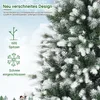 183 cm großer grün beflockter PE-Weihnachtsbaum mit Produktbild-Vorschau 3