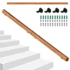 Poręcz ścienna drewniana (sosna), 180 cm, średnica 5 cm, Podgląd zdjęcia produktu 11