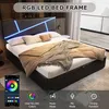 Flieks Polsterbett 90x200cm mit LED, Boxspringbett Produktbild-Vorschau 4