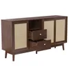 MODFU Sideboard mit 3 Rattan Türen und 2 Schubladen, Produktbild-Vorschau 9