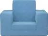 A light blue children's sofa is shown from the front against a white background. Náhľad obrázku produktu
