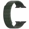 A dark green watch band with a carbon fiber pattern, shown on a white background. Náhled obrázku produktu