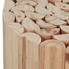 Relaxdays Blumenhocker, Holz, rund, naturbelassen, für Produktbild-Vorschau 7