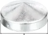GAH Alberts Capuchon de poteau Ø 100 mm rond forme plate Voir les images du produit 3