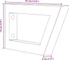 vidaXL Staffe per lavabo 2 pz. acciaio nero trapezoidale Anteprima dell’immagine prodotto 8