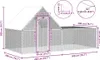 Hühnerstall 4x2x2 m Verzinkter Stahl - Kleintier-Ställe Produktbild-Vorschau 8