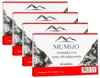 Four boxes of Mumijo tablets are stacked diagonally, with the front box clearly showing the product name and details. Produktbild-Vorschau