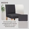 A chair with a fabric cover, shown with two color options for the cover. Produktbild-Vorschau