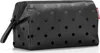 A black polka dot toiletry bag on a white background. Produktbild-Vorschau