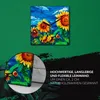 Coloray Uhr auf Leinwand 30x30 cm Wand Uhr Dekoration Produktbild-Vorschau 5