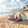 COSTWAY Parasol plażowy z ochroną UV 50+, namiot plażowy z Podgląd zdjęcia produktu 4