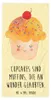 Mr. & Mrs. Panda Handtuch Cupcake - Gelb Pastell - Produktbild-Vorschau 1