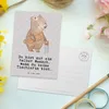 Mr. & Mrs. Panda Grußkarte Tischlerin Herz - Grau Pastell - Produktbild-Vorschau 3