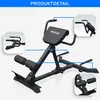 A 3D render of a black MAXXUS back trainer with callouts highlighting different parts of the equipment. Produktbild-Vorschau
