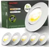 6er Set LED Einbaustrahler Schwenkbar Spots 230V Ra90 CTS Produktbild-Vorschau 1