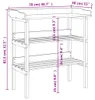 vidaXL Sázecí stolek s policemi 78x38x82,5 cm z masivního Náhled obrázku produktu 8