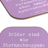 Mr. & Mrs. Panda Untersetzer Glas Spruch Brüder Produktbild-Vorschau 5