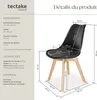 Chaises de salle à manger FRÉDÉRIQUE style scandinave - Voir les images du produit 6