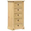 vidaXL Nachttisch Corona 53x39x103 cm Massivholz Kiefer Produktbild-Vorschau 2