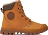 A single brown Palladium boot is shown against a white background. Produktbild-Vorschau