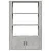 vidaXL Sideboard gris béton 80x30x119,5 cm Bois composite Voir les images du produit 6