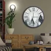 Opviq, 5050MS- HMA6302, Bunt, Wanduhren, 50 cm, 100% MDF Produktbild-Vorschau 1