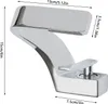 A silver-colored faucet with dimensions indicated by measurement lines and text. Podgląd zdjęcia produktu