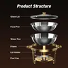 WARMOUNTS 4er Chafing Dish, 4,7L Rund Edelstahl Produktbild-Vorschau 7
