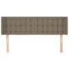 vidaXL Kopfteil mit Ohren Taupe 147x16x78/88 cm Stoff -  Produktbild-Vorschau 4