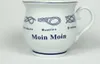 Moin Moin Kaffeebecher mit Seemannsknoten bauchig Becher Produktbild-Vorschau 1