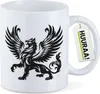 Huuraa Kaffeetasse Greif Fabelwesen 330ml Weiß Keramik Produktbild-Vorschau 1
