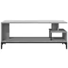 TV-Schrank Grau Sonoma 102x40x41 cm Holzwerkstoff und Stahl Produktbild-Vorschau 5