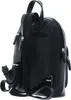 A black leather backpack shown from the side and back. Produktbild-Vorschau