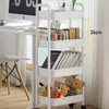 Servierwagen, Bücherregale, Küchenwagen,  4 Etagen, Produktbild-Vorschau 4
